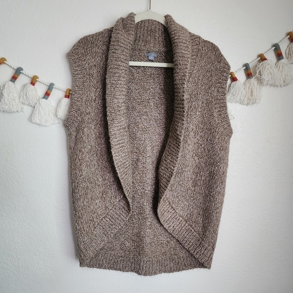 Aerie Alpaca Wool Blend Chunky Knit Open Front Sweater Vest Fall Minimalist M - Picture 1 of 10